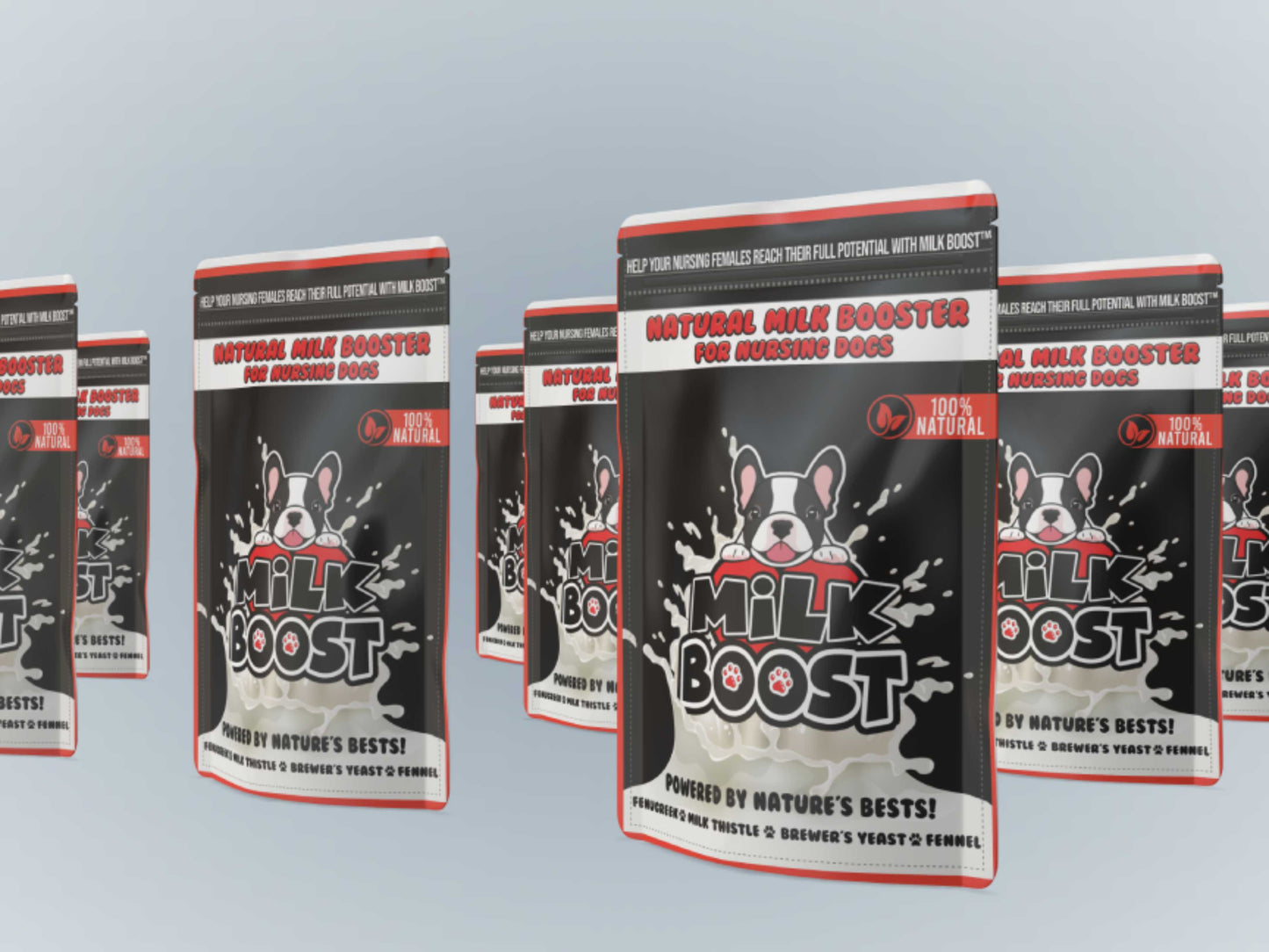 Milk Boost - Wholesale Case (12 bags) - Natural Lactation Support for Nursing Dogs – Bulk Pack for Breeders, Pet Stores &amp; Dog Supply Retailers
